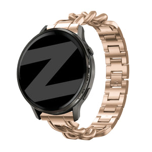 Bandz Garmin Venu SQ 2 Metal Strap 'Chains' (Rose Gold)