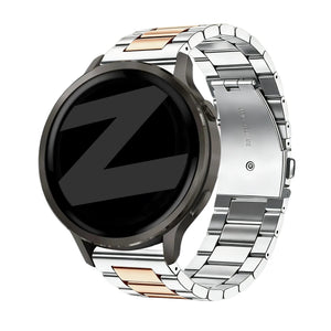 Bandz Garmin Vivomove 3 Steel Strap 'Classic' (Silver/Rose Gold)