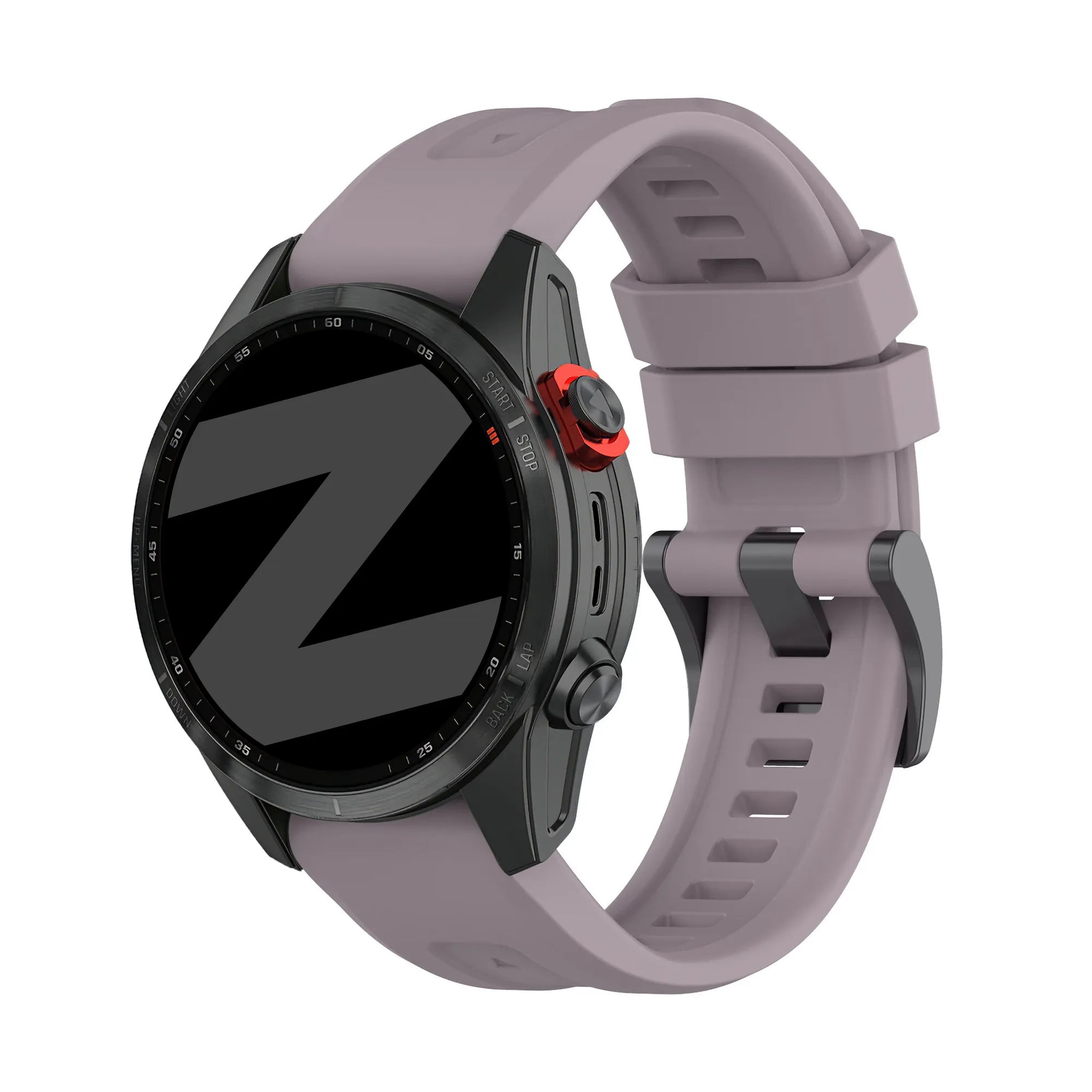 Bandz Garmin Forerunner 970 siliconen band 'Classic' (lavendel grijs)