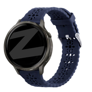 Bandz Garmin Vivomove Trend Silicone Strap 'Lace' (Dark Blue)