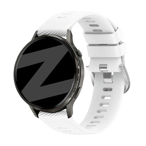 Bandz Garmin Forerunner 255s siliconen band 'Deluxe' (wit)