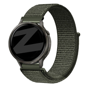 Bandz Garmin Forerunner 265s nylon loop band (donkergroen)