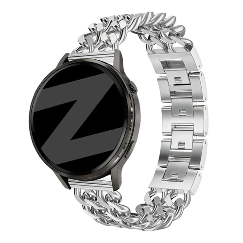 Bandz Coros Apex - 42mm Metal Strap 'Double Chains' (Silver)