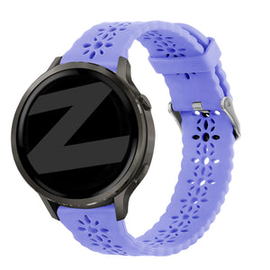 Bandz Garmin Approach S42 siliconen band 'Lace' (lichtpaars)