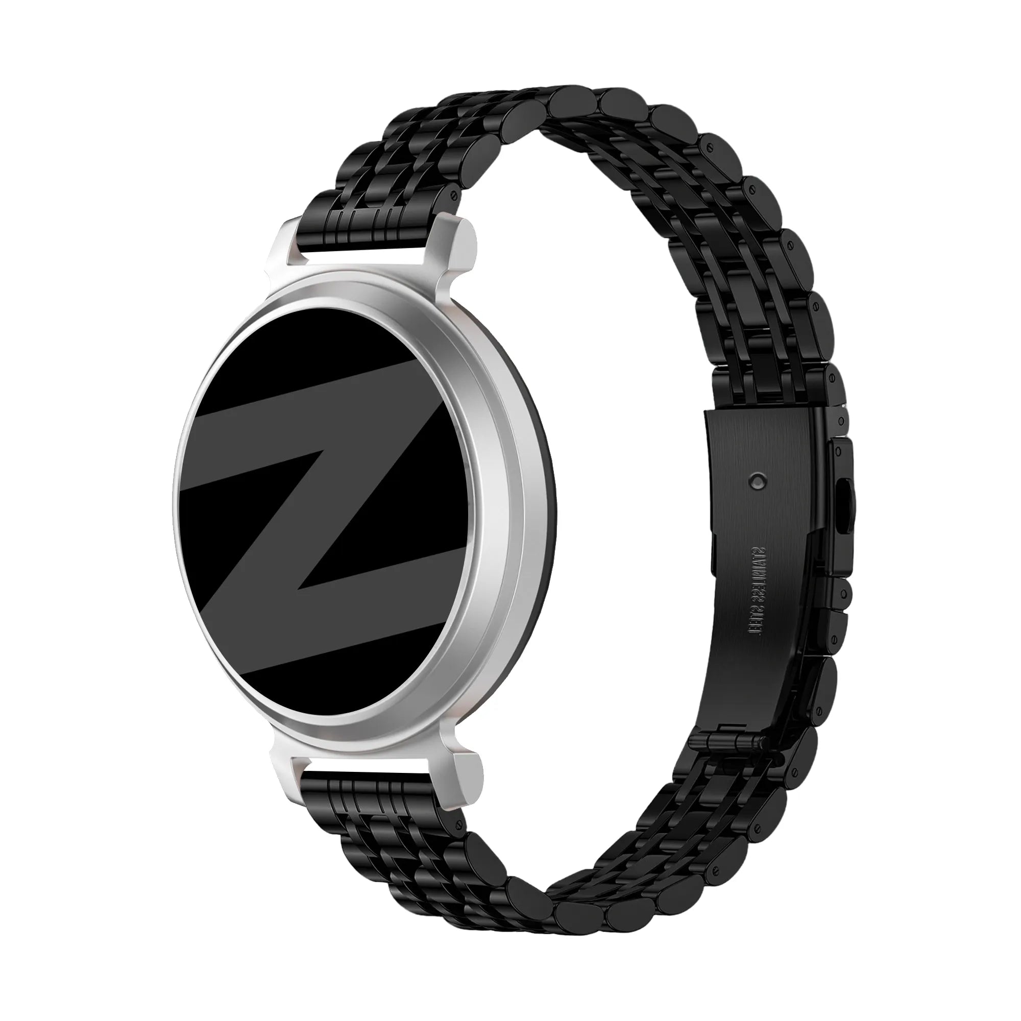 Bandz Zenwatch Lily stalen band 'Deluxe' (zwart)