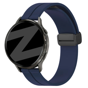 Bandz Garmin Vivomove 3 Silicone Strap with D-Buckle (Dark Blue)