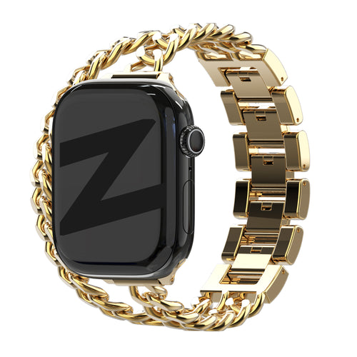 Bandz Apple Watch stalen band 'Double Tour' (goud)