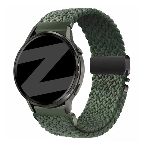 Bandz Garmin Vivomove Style gevlochten band 'Parachute' (groen)