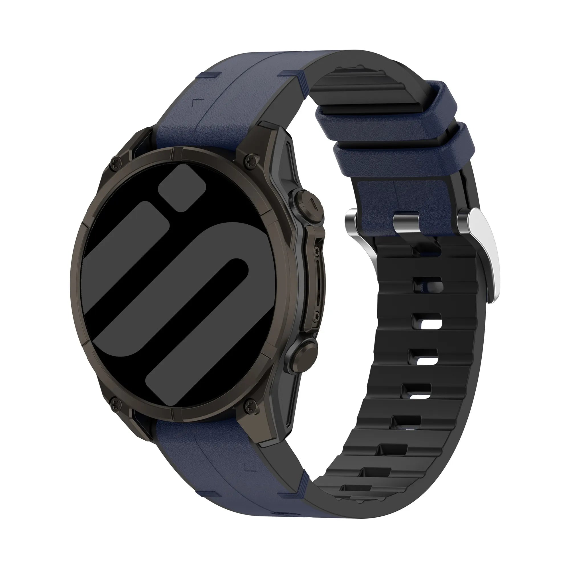 Garmin Fenix 8 Pro - 47mm Leather Hybrid Strap (Blue)