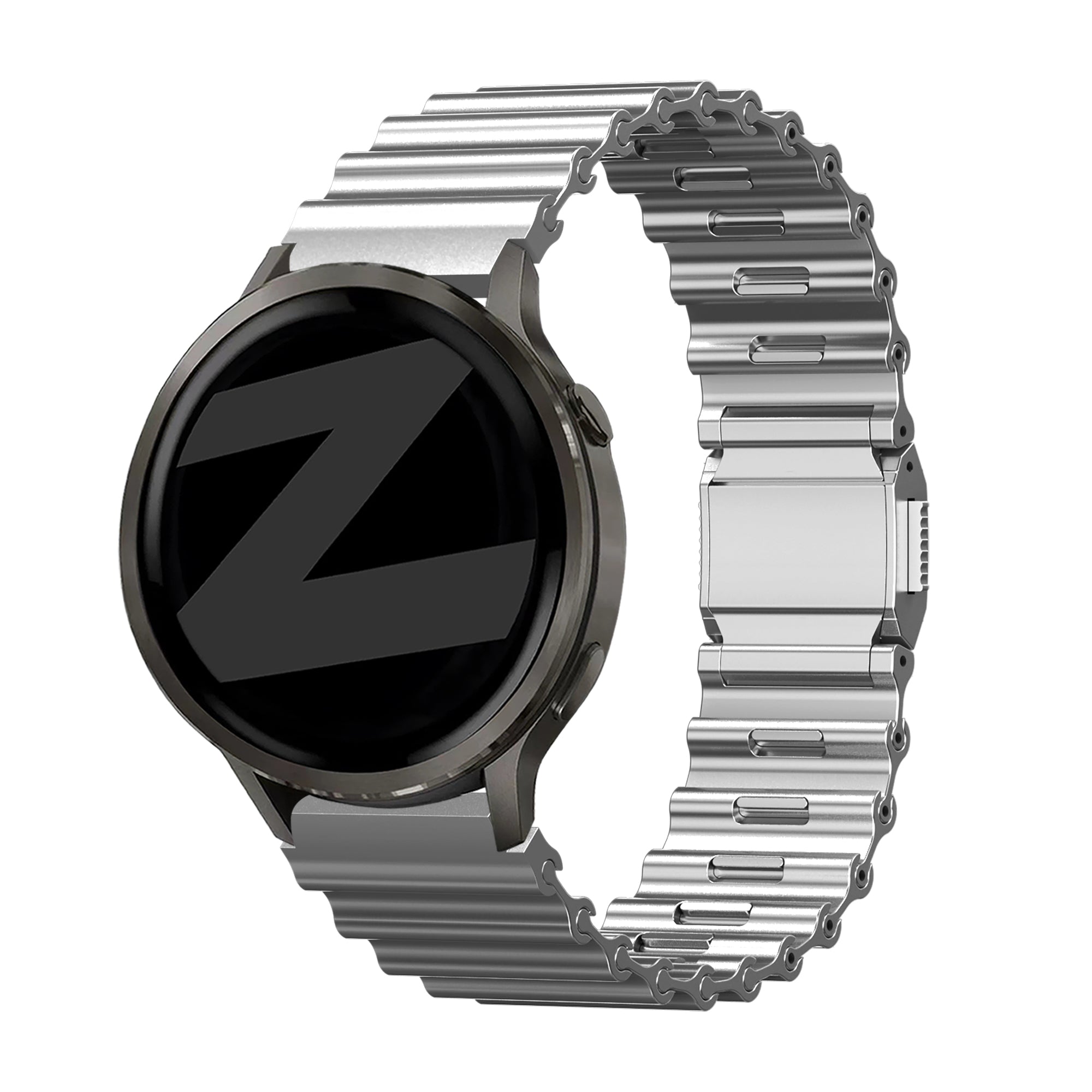 Bandz Amazfit Balance Premium Steel Strap 'Ocean' (Titanium)
