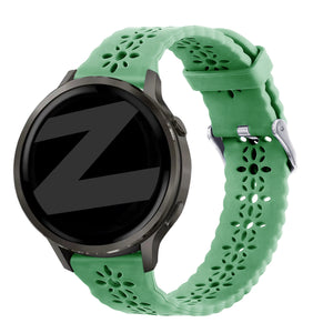 Bandz Garmin Venu Silicone Strap 'Lace' (Light Green)