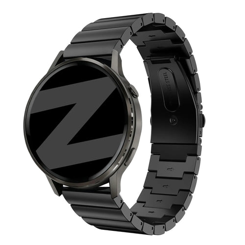 Bandz Garmin Vivomove HR Steel Strap 'One Bead' (Black)
