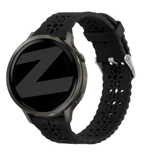Bandz Garmin Vivomove HR Silicone Strap 'Lace' (Black)