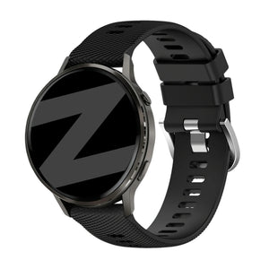 Bandz Garmin Forerunner 255s siliconen band 'Deluxe' (zwart)