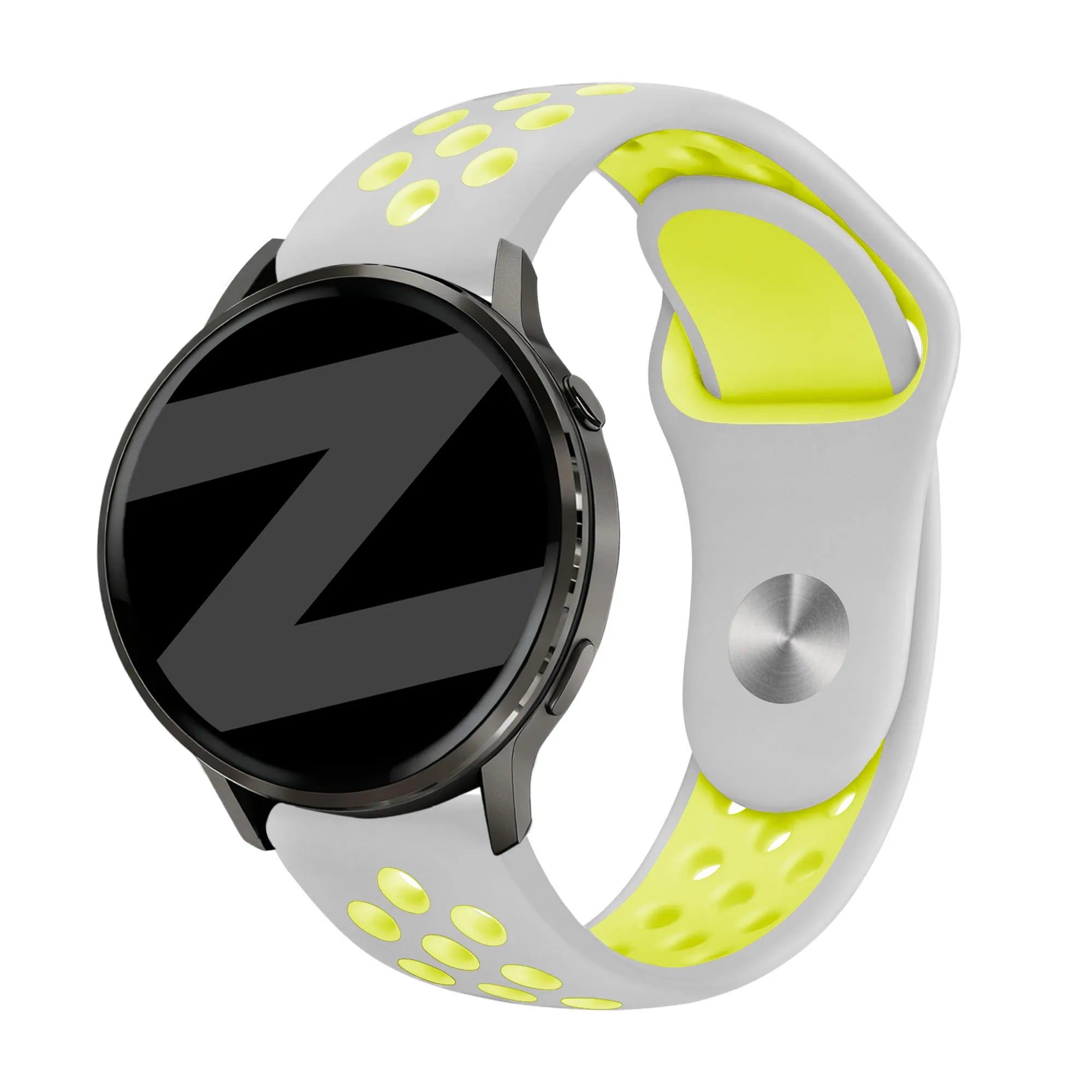 Bandz Garmin Forerunner 265 sport band 'Deluxe' (grijs/geel)