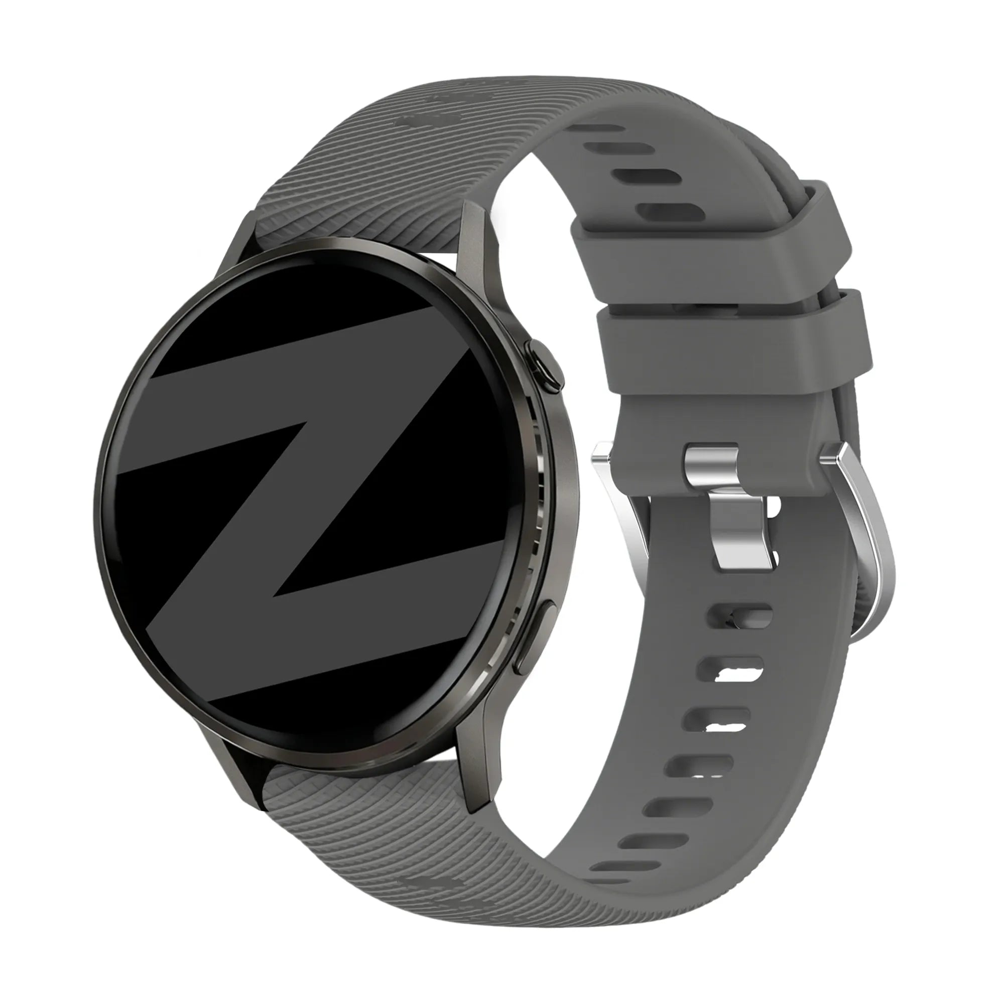 Bandz Garmin Venu 4 - 41mm siliconen band 'Deluxe' (donkergrijs)