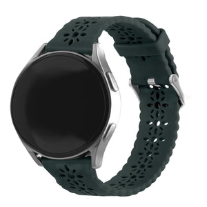 Withings Steel HR Sport siliconen bandje met patroon (dennengroen)
