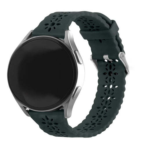 Coros Apex 42mm Patterned Silicone Strap (Viridian)