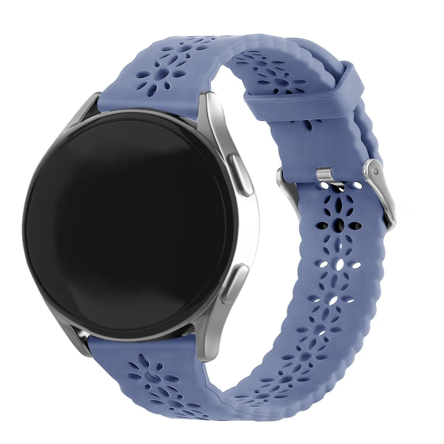 Amazfit GTR Mini siliconen bandje met patroon (lavendel grijs)