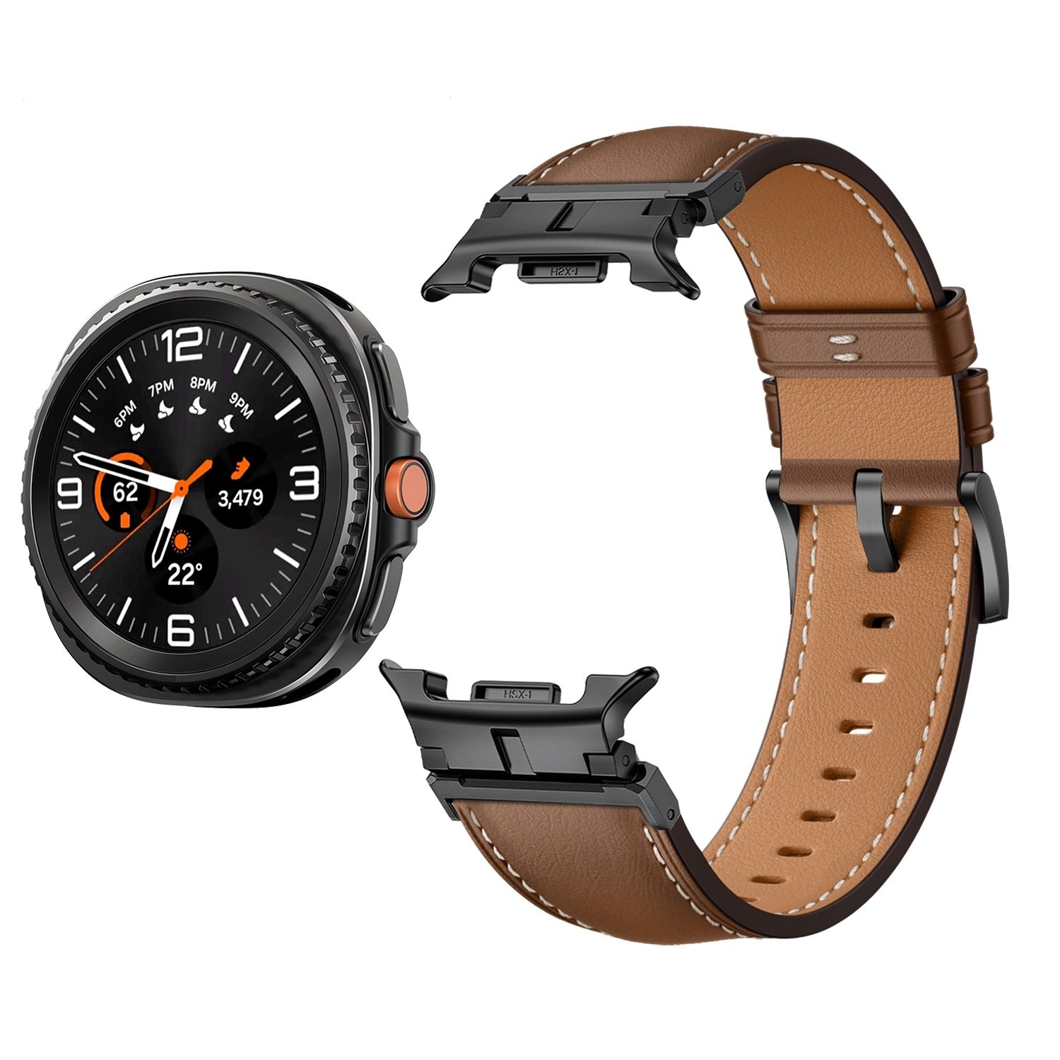 Samsung Galaxy Watch 9 - 40mm premium leren bandje (bruin)