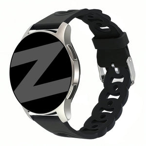 Bandz Polar Pacer siliconen band 'Chains' (zwart)
