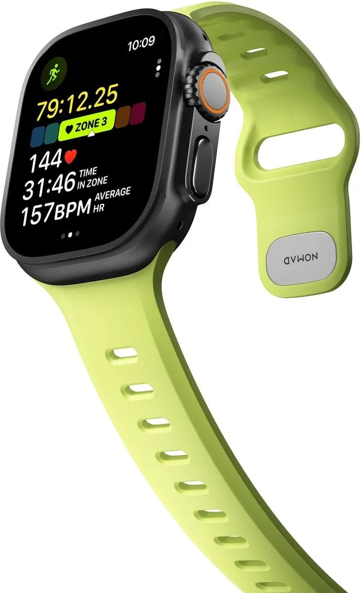 Nomad Apple Watch siliconen Tempo bandje (lime)