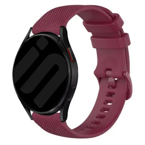 Coros Apex 46mm luxe siliconen bandje (wijnrood)