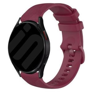Premium Silicone Strap, on a watch, 3/4 front view