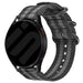 Samsung Galaxy Watch FE nylon gesp band (zwart/grijs)