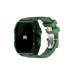 Reqior Apple Watch 45mm polymer case met rubberen band (groen)