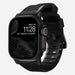 Nomad Rugged Apple Watch siliconen bandje (zwart) / zilver