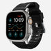 Nomad Rugged Apple Watch siliconen bandje (zwart/zilver)