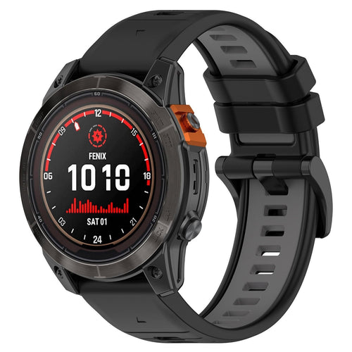 Garmin Forerunner 970 Sport Strap with Buckle (Black/Grey)