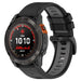 Garmin Quatix 5 / 6 / 7 Buckled Sport Strap (Black/Gray)