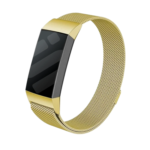 Fitbit Charge 4 Milanese band (goud)