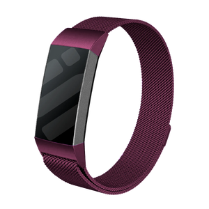Fitbit Charge 4 Milanese band (paars)