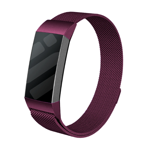 Fitbit Charge 4 Milanese band (paars)