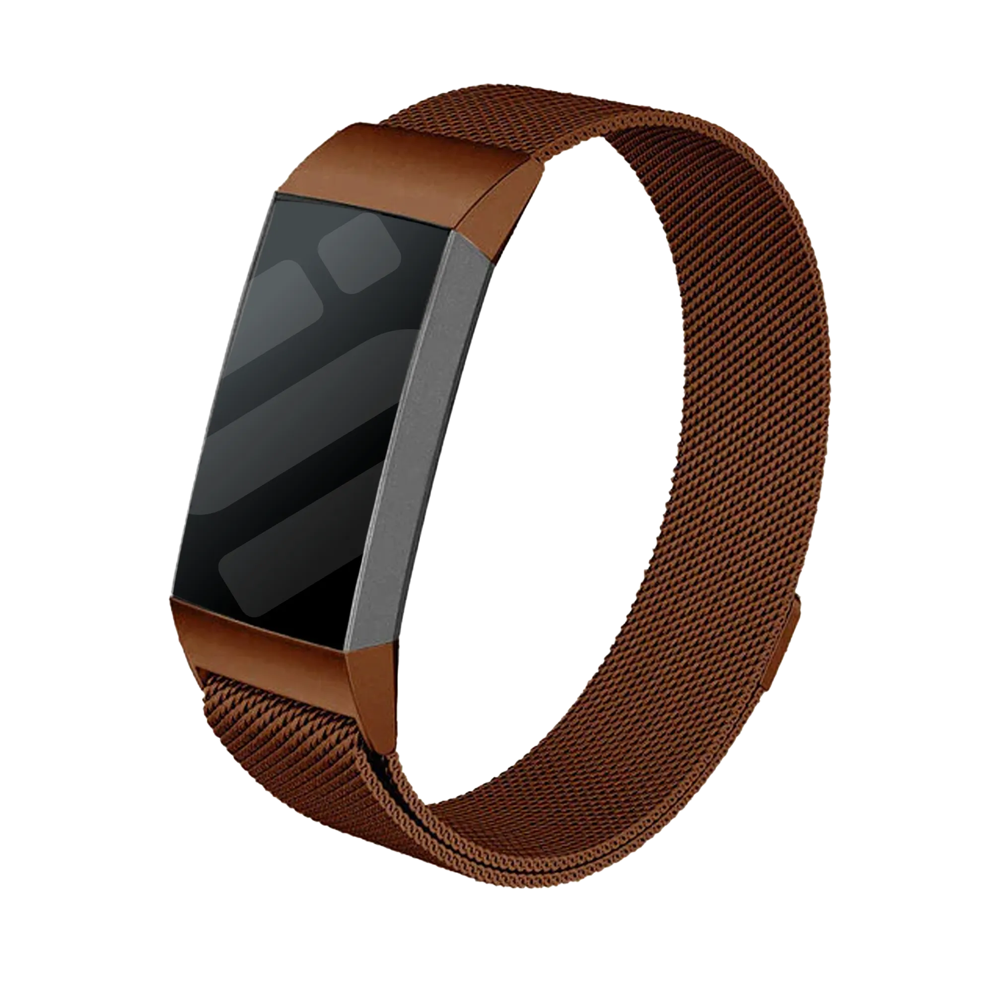 Fitbit Charge 3 Milanese band (bruin)