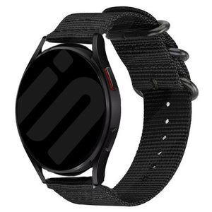 Amazfit Cheetah (Pro) nylon gesp bandje (zwart)