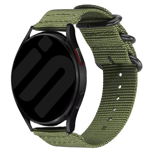 Huawei Watch GT 4 - 46mm nylon gesp bandje (groen)