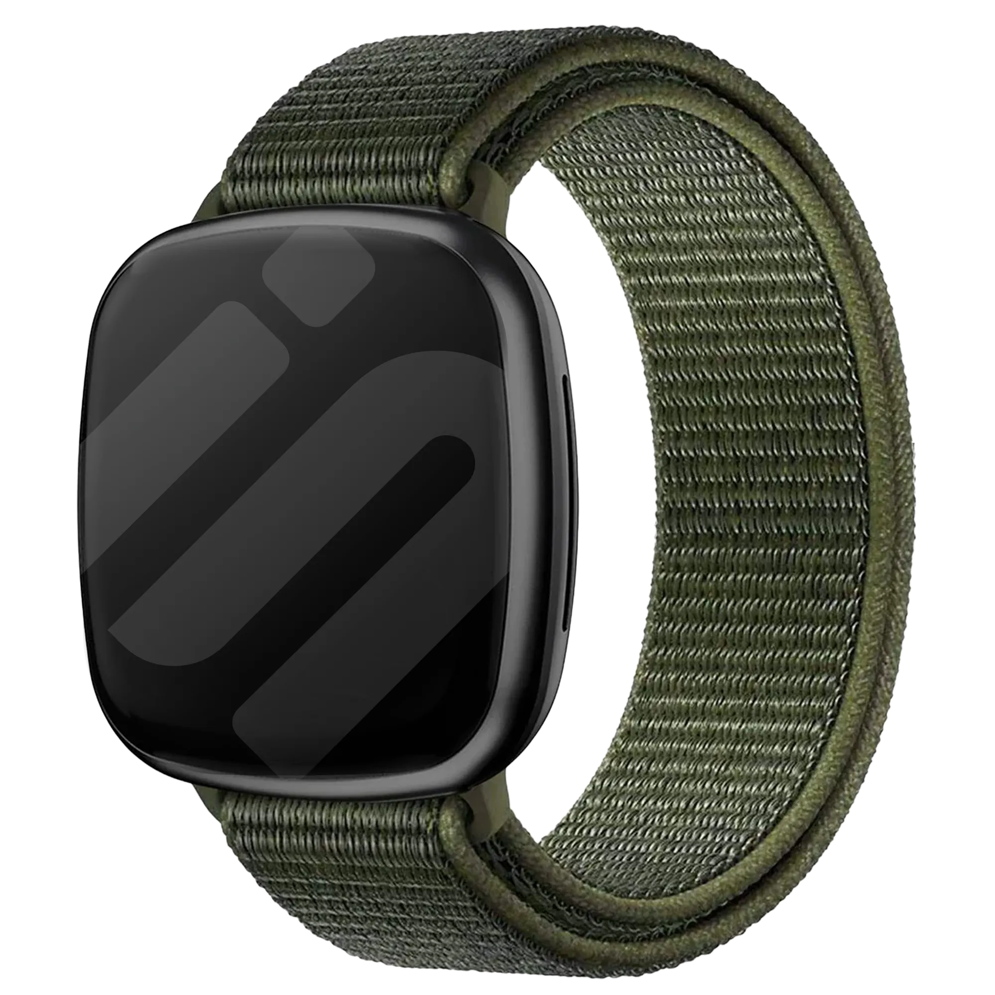 Fitbit Versa 3 nylon bandje (groen)