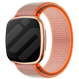 Fitbit Sense nylon bandje (oranje)