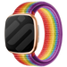 Fitbit Versa 3 nylon bandje (regenboog)