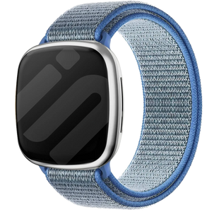 Fitbit Versa 3 nylon bandje (lichtblauw)