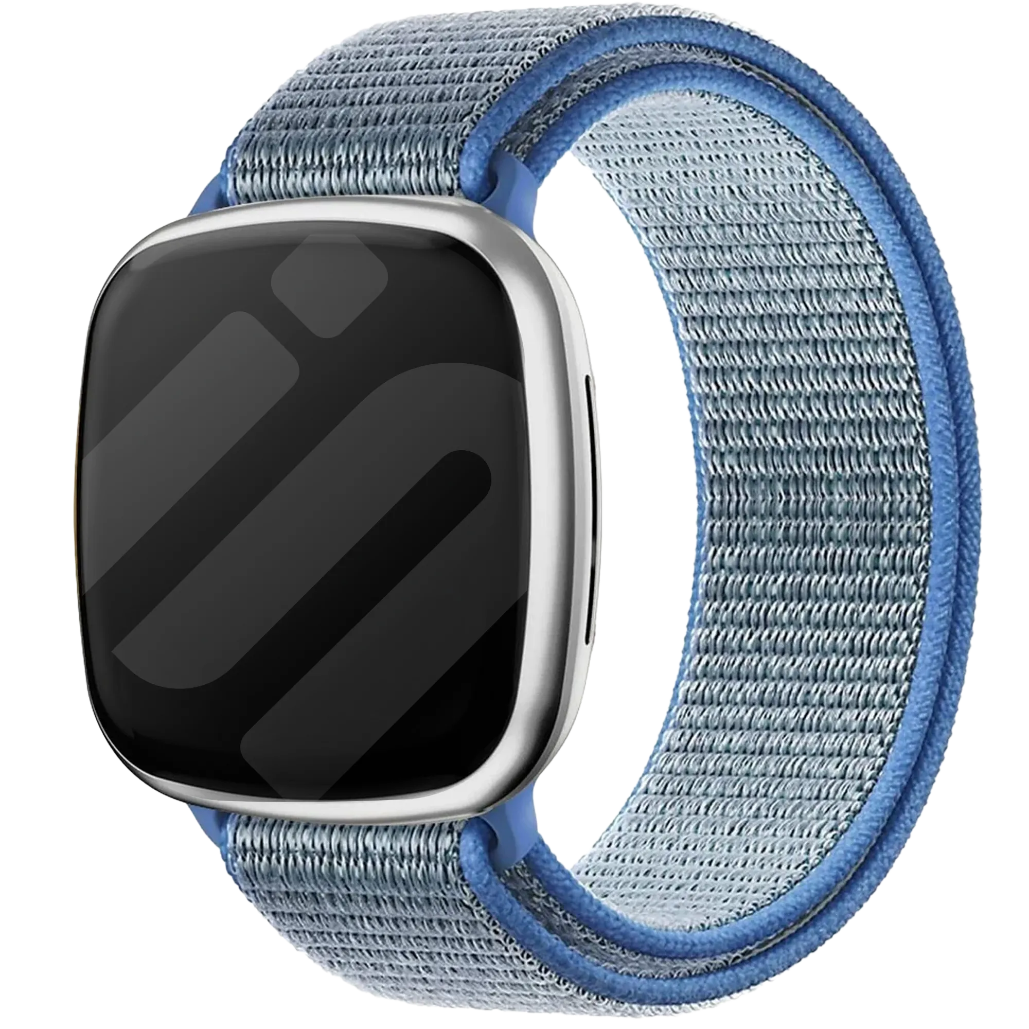 Fitbit Versa 3 nylon bandje (lichtblauw)
