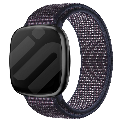 Fitbit Versa 3 nylon bandje (indigo blauw)