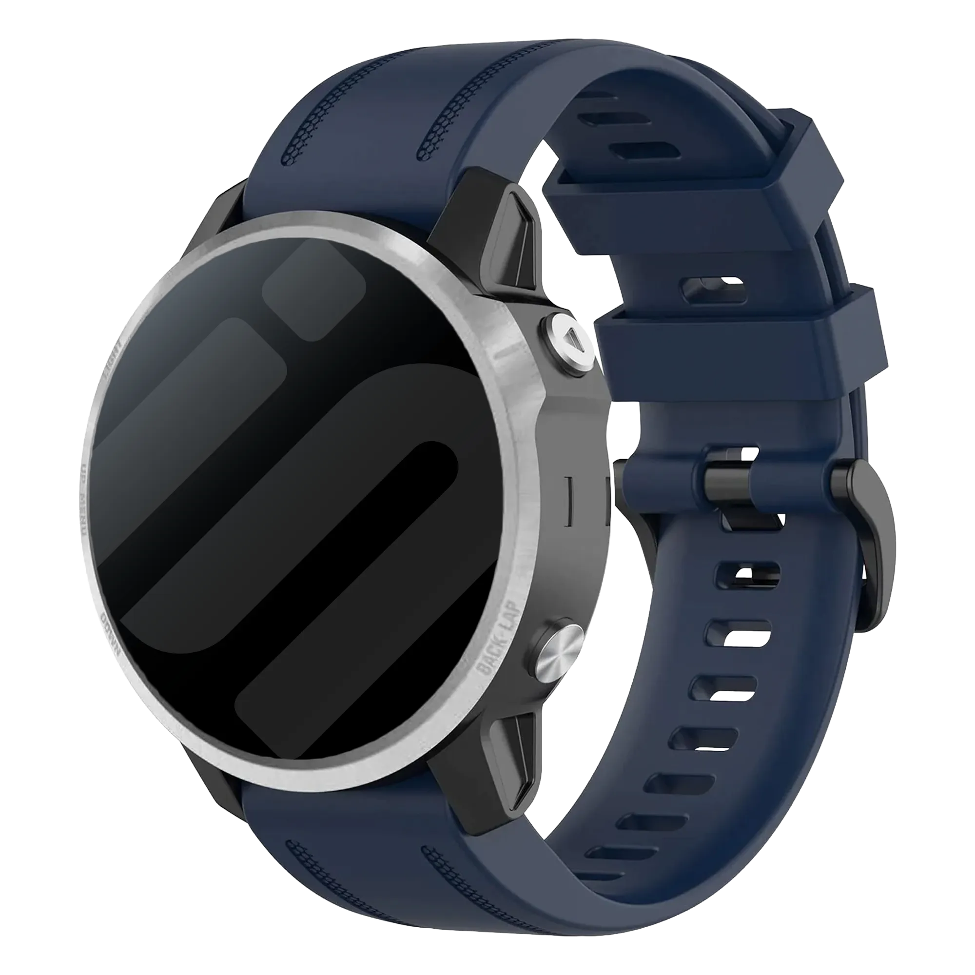 Garmin Fenix 8 - 43mm siliconen bandje (donkerblauw)