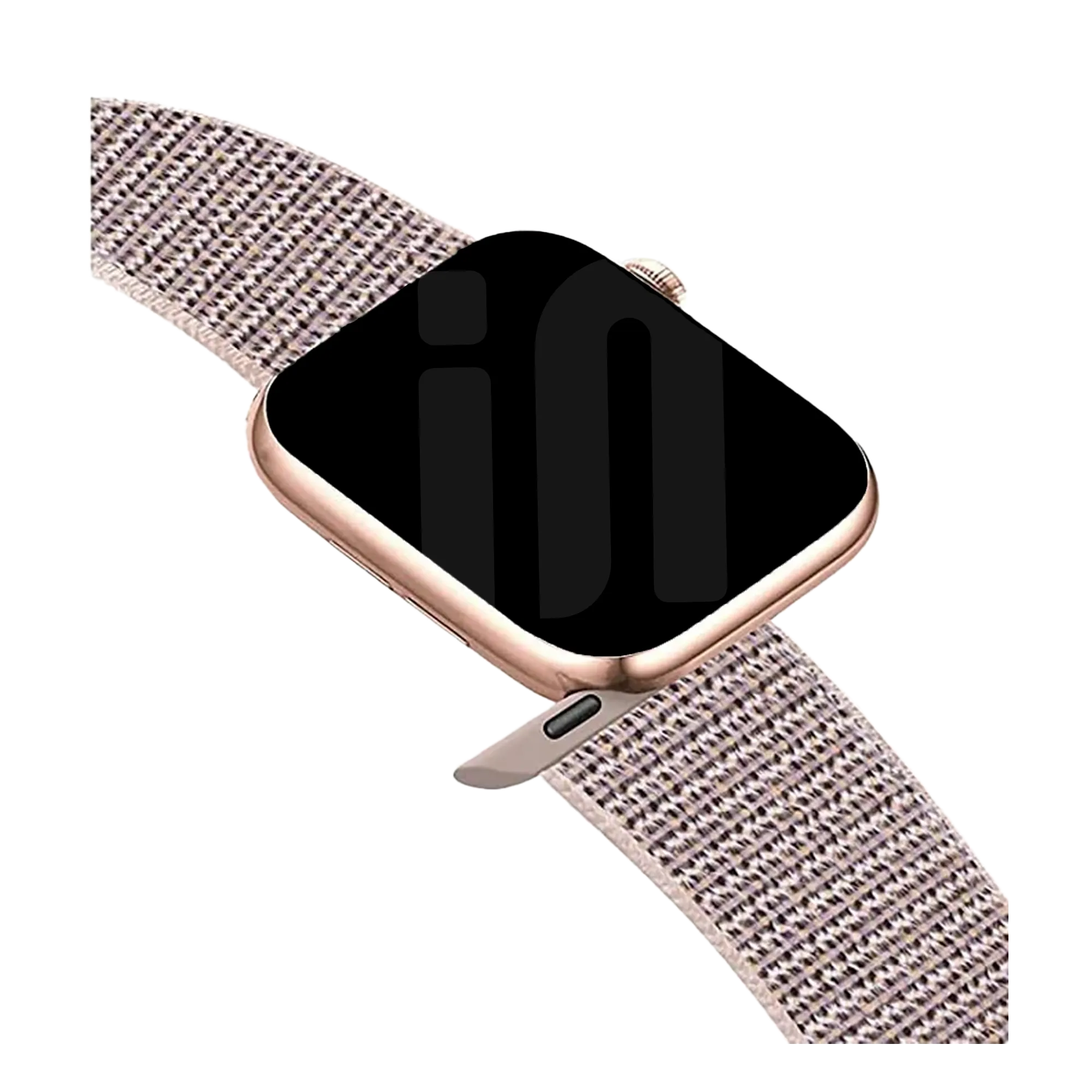 Apple Watch nylon loop bandje (roze)