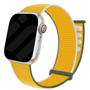 Apple Watch nylon loop bandje (geel)