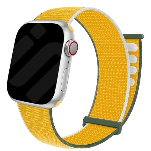 Apple Watch nylon loop bandje (geel)